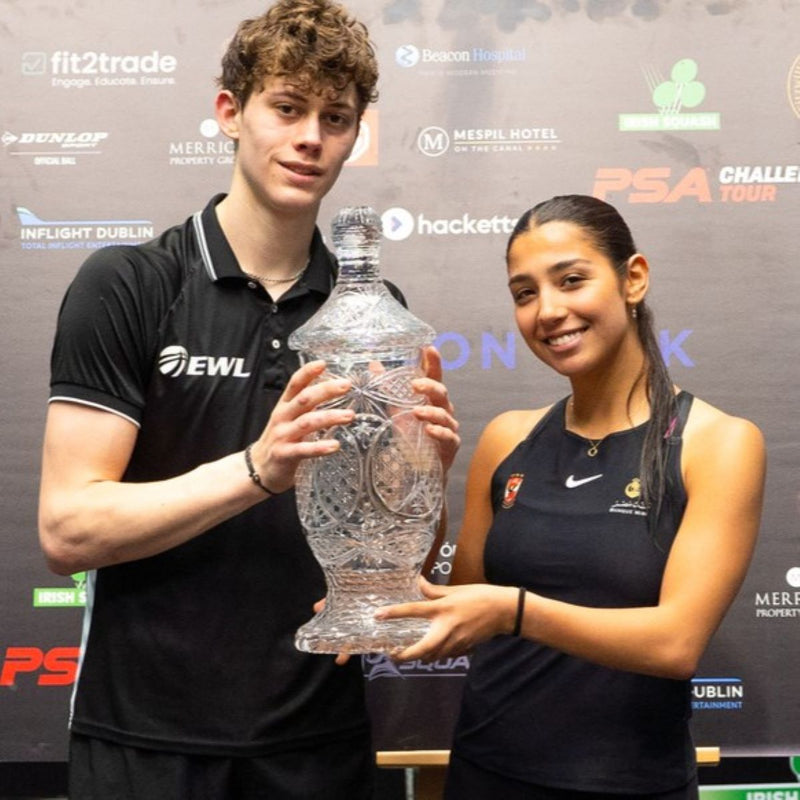 Jonah Bryant & Nada Abbas win 2024 Cannon Kirk Gillen Markets Irish Squash Open titles