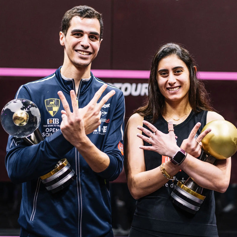 World Champions Ali Farag & Nour El Sherbini named PSA World Tour Players of the Month for August