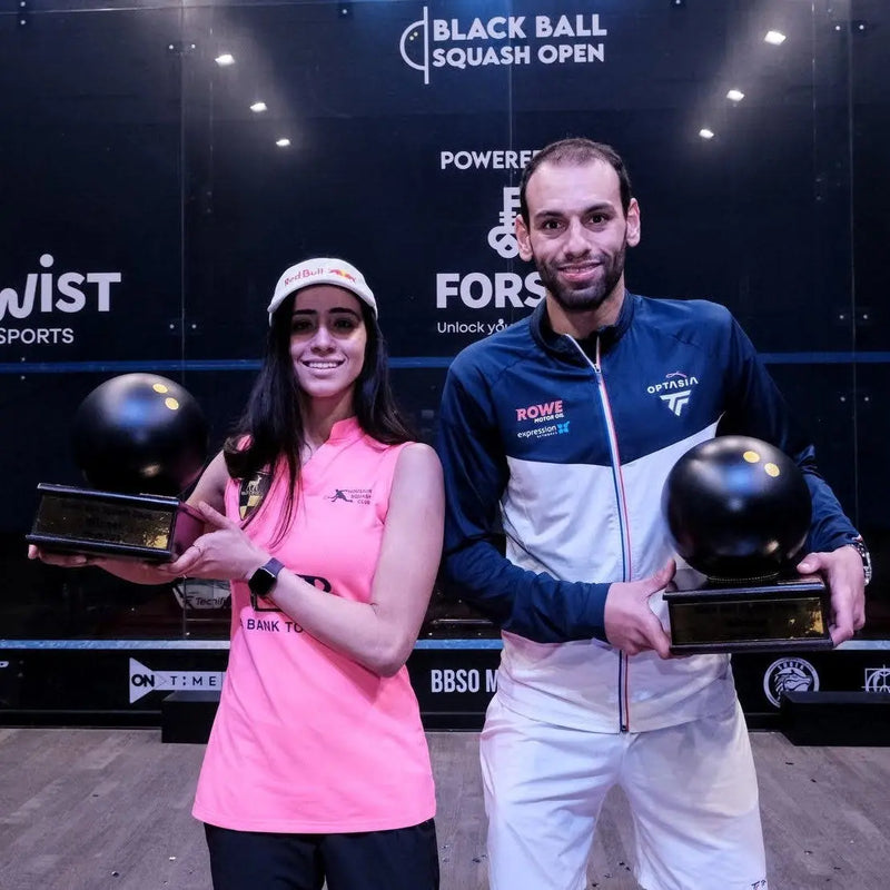 Mohamed ElShorbagy & Nouran Gohar win PSA Black Ball Open titles