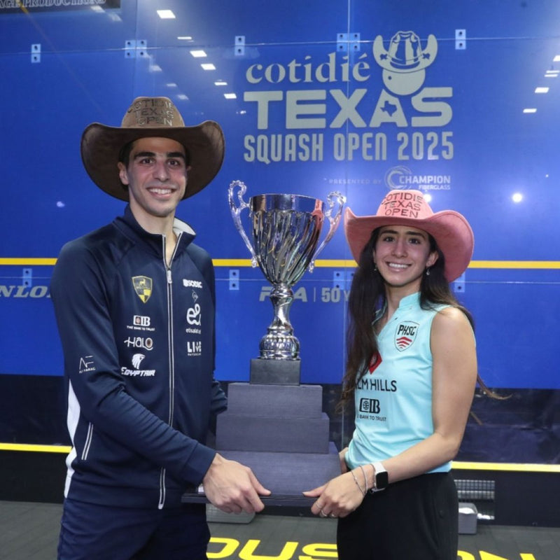 Ali Farag & Nouran Gohar win 2025 PSA Cotidie Texas Squash Open titles