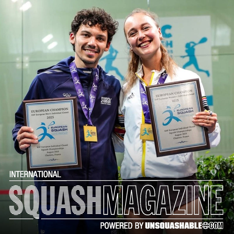 Victor Crouin & Tinne Gilis crowned 2025 ESF European Individual Squash Champions