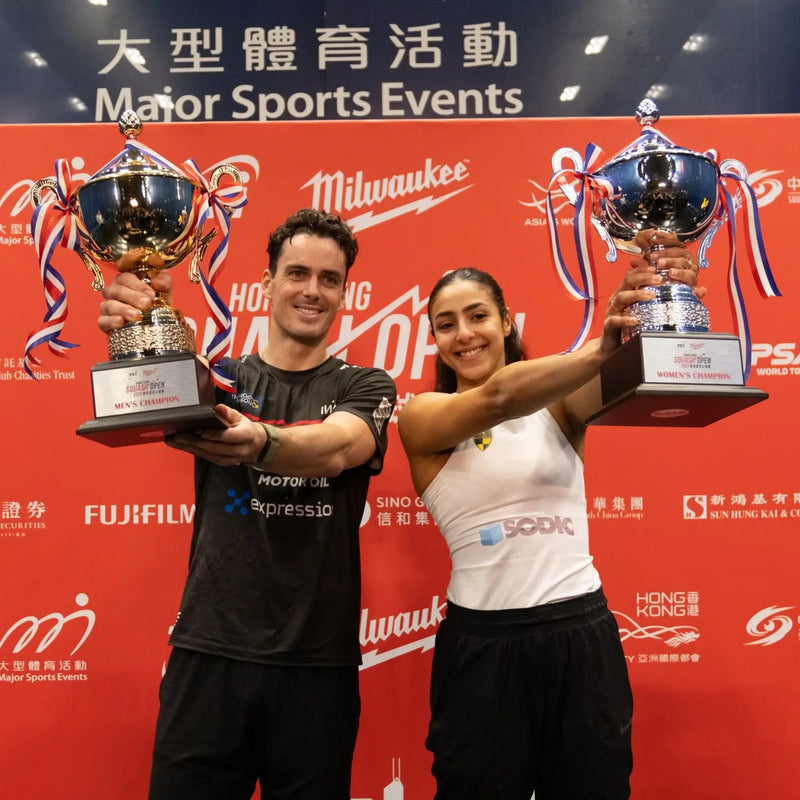 Paul Coll & Hania El Hammamy crowned TTI Milwaukee Hong Kong Squash Open Champions 2023