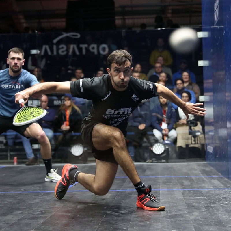 Iker Pajares Bernabeu, Rory Stewart & Todd Harrity compete in Optasia Squash Championships 2024