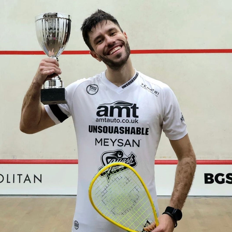 Diego Gobbi win PSA Meysan Squash Open