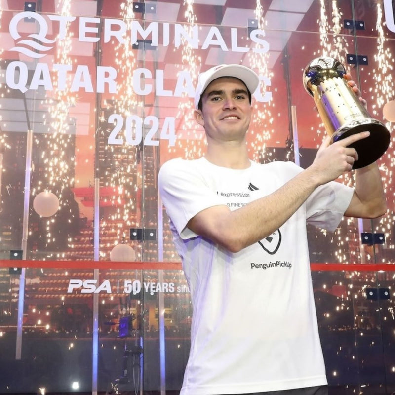 Diego Elias & Nour ElSherbini crowned Professional Squash Association (PSA) QTerminals Qatar Squash Classic 2024, Khalifa International Tennis & Squash Complex, Doha, Qatar