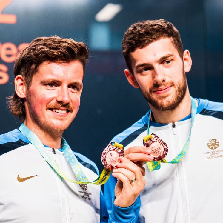 Rory Stewart wins Commonwealth Games Men's Squash Doubles Bronze Medal