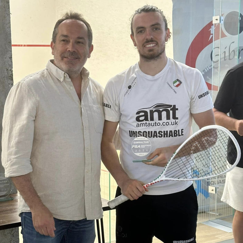 Yuri Farneti reaches final of 2024 Gibraltar Squash Open