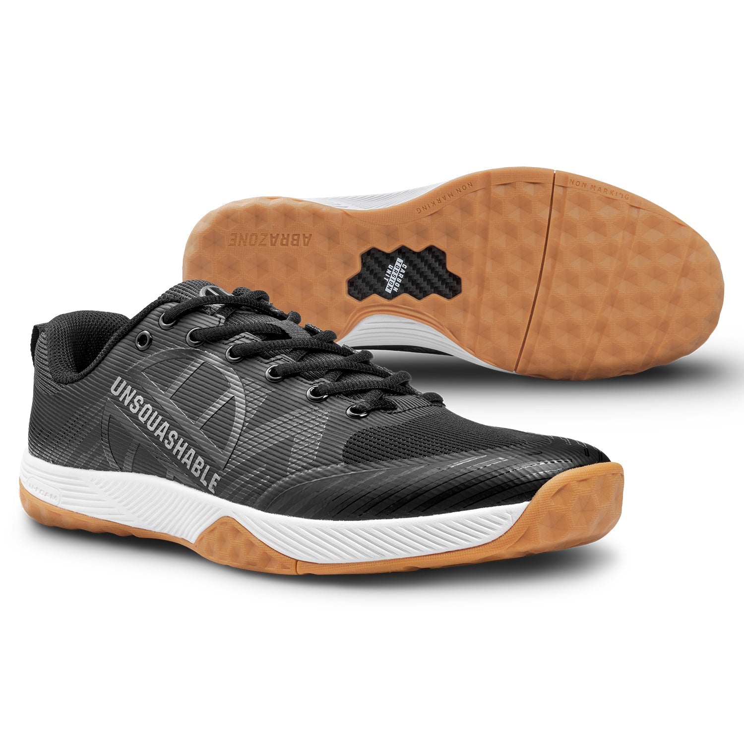 UNSQUASHABLE FAST-TEC PRO Men's Black Squash Shoes - Superlight
