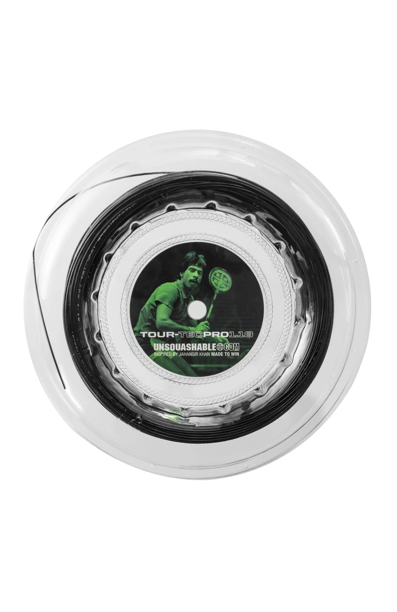 UNSQUASHABLE TOUR-TEC PRO 1.18 String - Black - 100M Reel - #FREESHIPPING OFFER UNSQUASHABLE