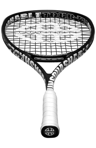 Raquette De Squash UNSQUASHABLE SYN-TEC 125 – 125 G, équilibre Neutre, Carbone Tressé, Tête 500 Cm², 16x17 Cordages
