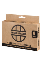 UNSQUASHABLE TOUR-TEC PRO PU Replacement Squash Grip - 6 Grip Pack - USA EXCLUSIVE
