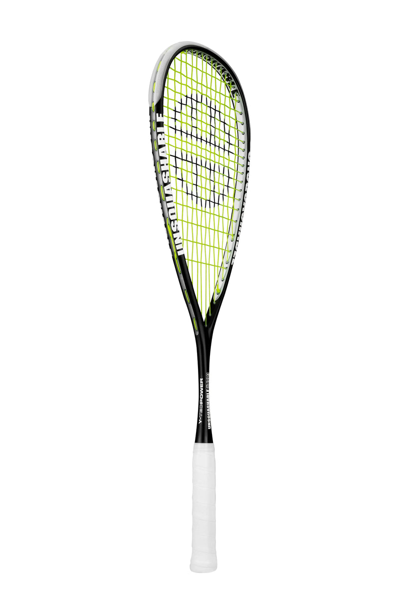 UNSQUASHABLE Y-TEC POWER Squash Racket - 130g Headlight Power